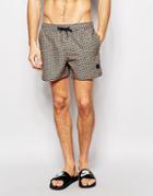 Native Youth Swim Short Shorts - Orange