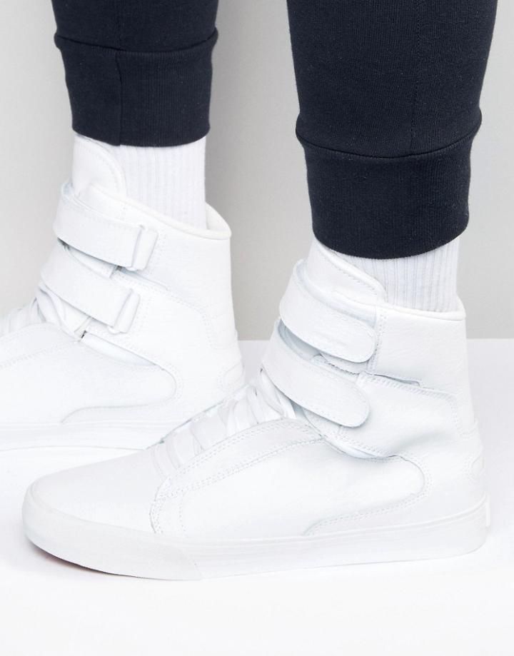 Supra Society Classics Hi Top Sneakers - White