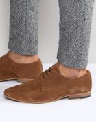 Kg By Kurt Geiger Dorchester Derby Shoes In Tan Suede - Tan