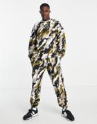 Topman Camo Print Oversized Sweatpants - Part Of A Set-multi