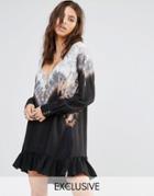 One Teaspoon Exclusive Tie Dye Smock Dress - Multi