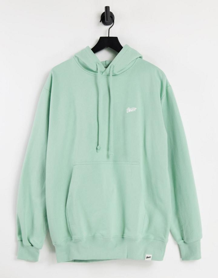 Pull & Bear Overdye Hoodie In Green - Part Of A Set