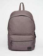 Asos Backpack In Canvas - Gray
