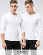 Produkt Multi Pack Long Sleeve Top - White