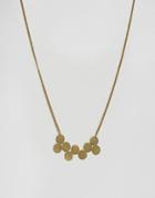 Made Gold Circle Cluster Necklace - Gold