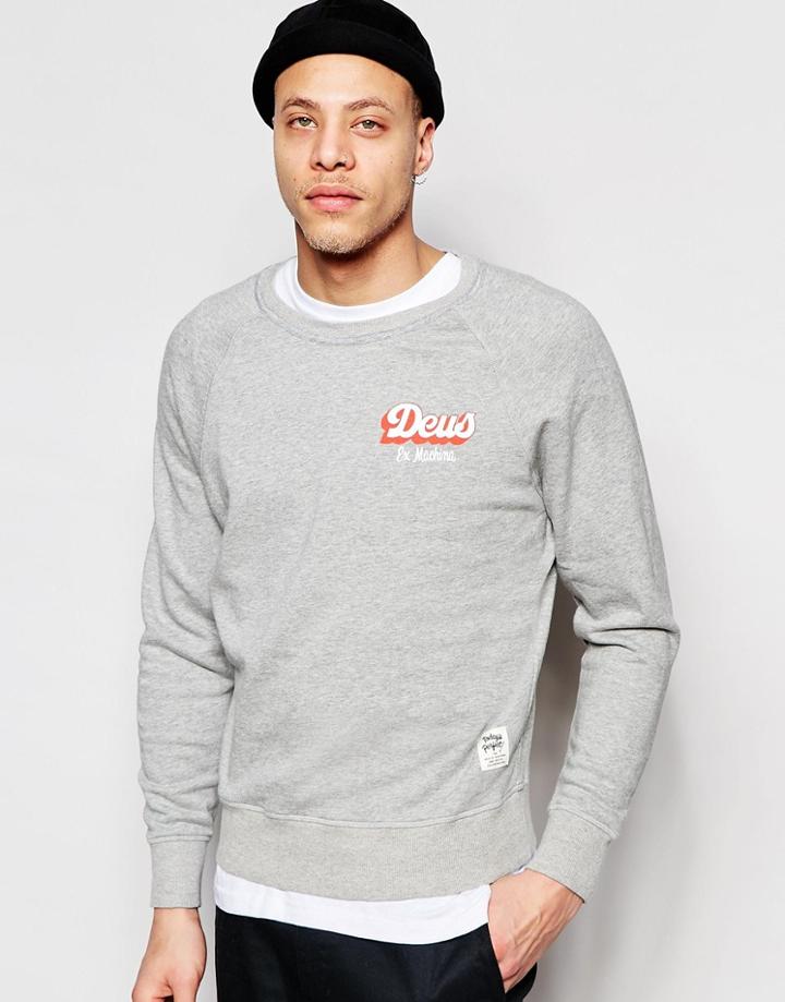 Deus Ex Machina Sweatshirt With Logo - Gray
