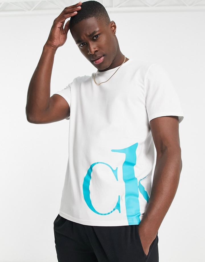 Calvin Klein Ck1 Graphic Lounge T-shirt In White
