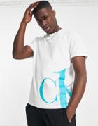 Calvin Klein Ck1 Graphic Lounge T-shirt In White