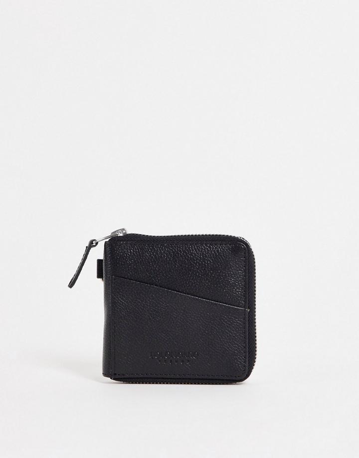 Bolongaro Trevor Zip Around Wallet In Black