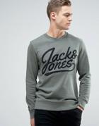 Jack & Jones Originals Sweatshirt With Embroidered Logo - Green