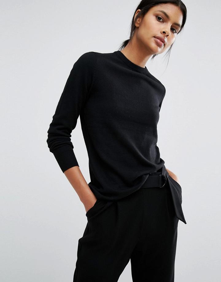 Warehouse Crew Sweater - Black