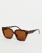 Svnx Oversized Tortoise Sunglasses-brown