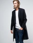 Allsaints Wool Overcoat - Black