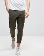 Selected Homme Cargo Pant In Anti Fit - Green