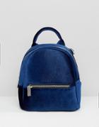 Skinnydip Mini Blue Velvet Backpack - Blue