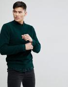 Mango Man Chenille Sweater In Green - Green