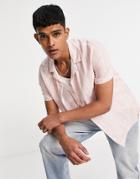 Topman Painted Stripe Shirt In Pink