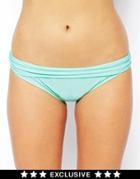 Asos Fuller Bust Exclusive Marilyn Bikini Bottom - Turquoise