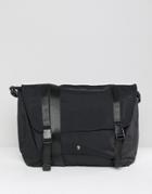 Farah Nylon Messenger Bag In Black - Black