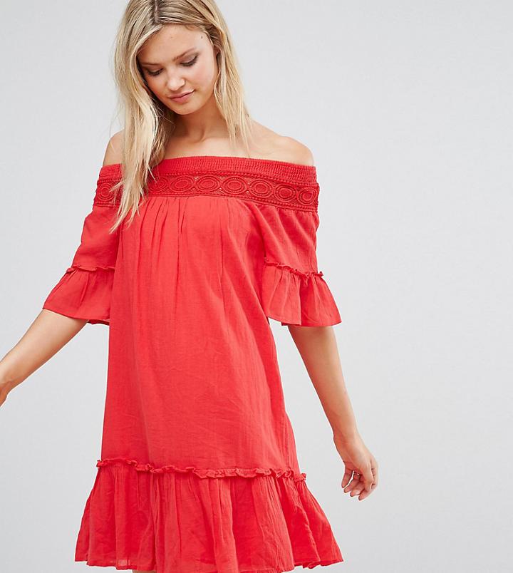 Vero Moda Tall Off The Shoulder Dress