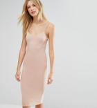 Asos Tall Midi Cami Bodycon Dress - Pink