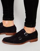 Aldo Wighelm Suede Monk Shoes - Navy
