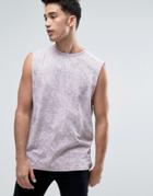 D-struct Acid Wash Raw Arm Tank - Purple