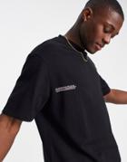 Selected Homme Oversized T-shirt With Print In Black