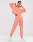 Asos Design Two-piece Oversized Neon Jogger-pink