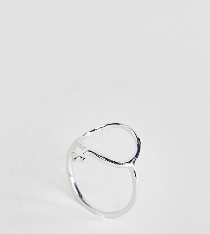 Monki Sterling Silver Female Ring - Silver