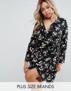 Praslin Plus Tea Dress With Ruffles - Black