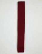 Gianni Feraud Knitted Burgundy Tie - Red