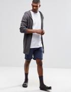 Asos Loungewear Reverse Loopback Jersey Shorts - Navy