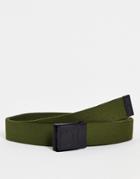 Hurley Web Belt In Khaki-green