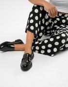 Bershka Patent Loafer - Black