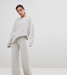 Micha Lounge Luxe Pants In Cable Knit Two-piece-gray