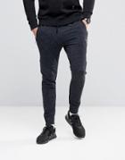 Religion Joggers In Flecked Jersey With Zip Opening - Black