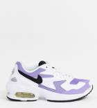 Nike White And Lilac Air Max 2 Light Sneakers