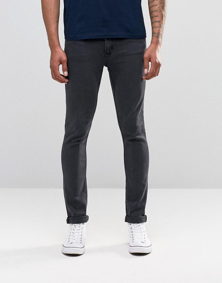 Cheap Monday Jean Tight Skinny Fit Od Almost Black Wash - Black