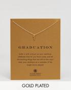 Dogeared Gold Plated Graduation Key Reminder Necklace - Gold