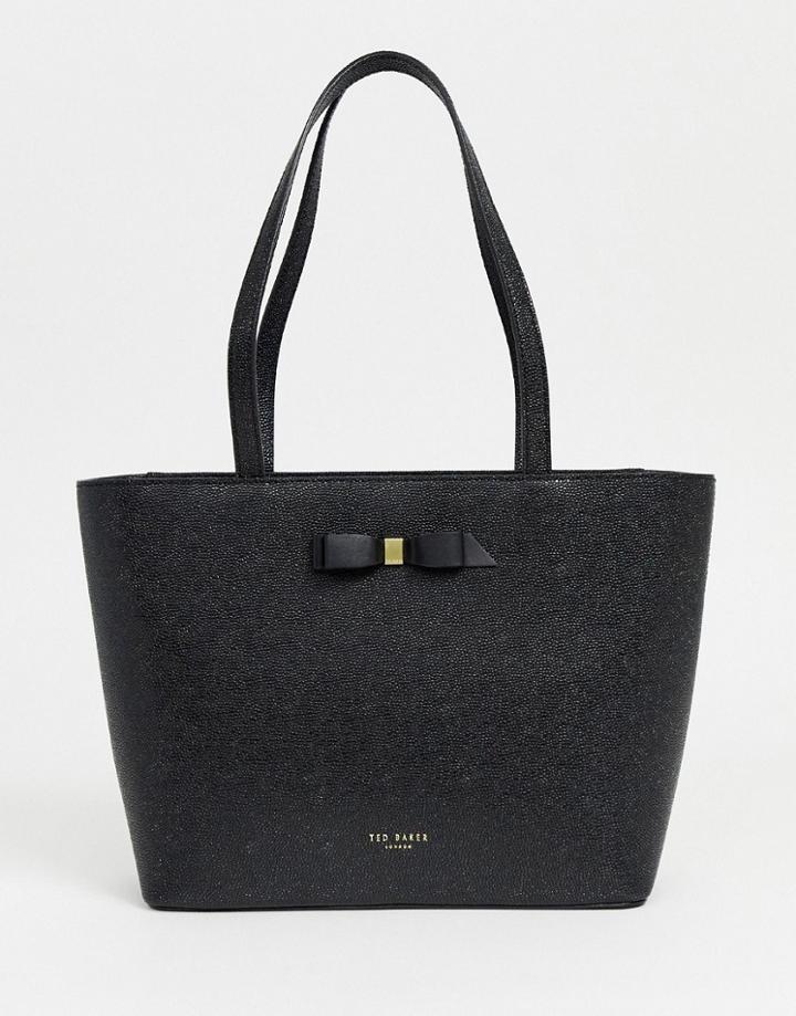 Ted Baker Jessica Bow Shopper Bag-black