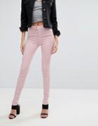 Replay Touch Super High Rise Skinny Jeans - Pink