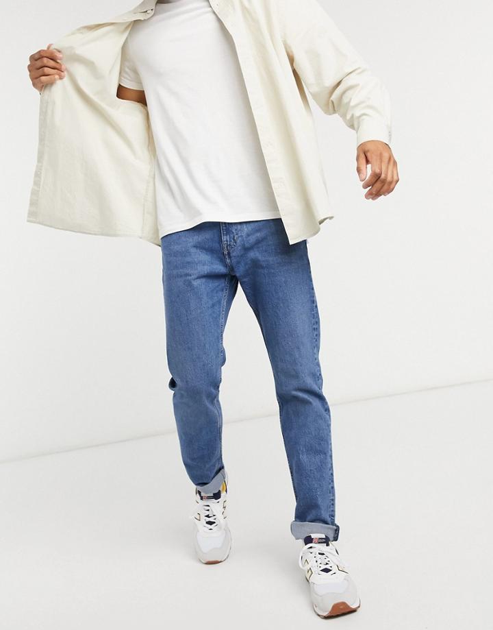 Weekday Easy Jean In Straight Fit In Sea Blue-blues