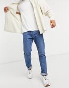 Weekday Easy Jean In Straight Fit In Sea Blue-blues