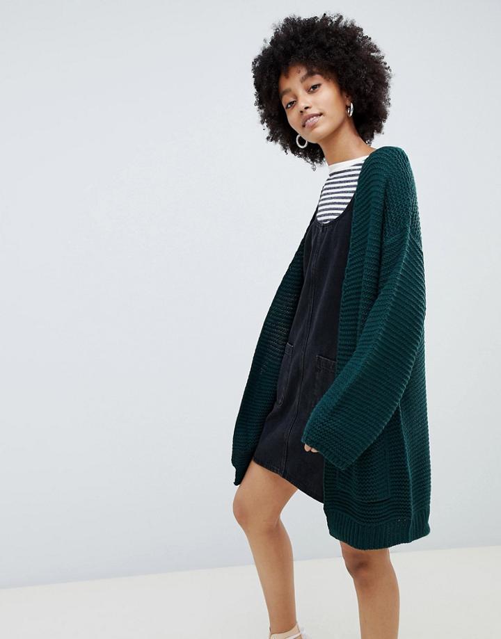 Brave Soul Amber Cardigan - Green