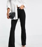 River Island Tall Flared Jeans In Black