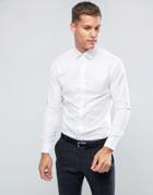 Selected Homme Slim Easy Iron Smart Shirt - White