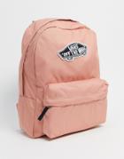 Vans Realm Backpack In Pink Checkerboard-multi