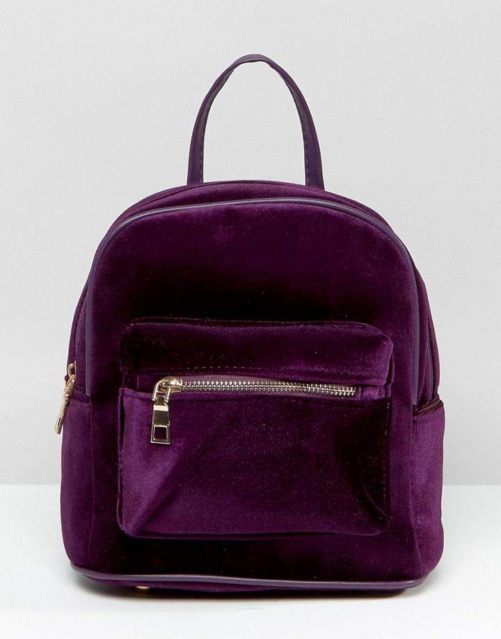 7x Velvet Backpack - Red