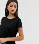 Asos Design Tall Formal Kimono T-shirt In Black